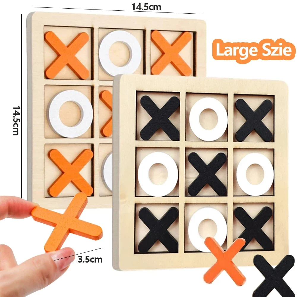 Party Games Kids Indoor - Houten XO Tic Tac Toe Game