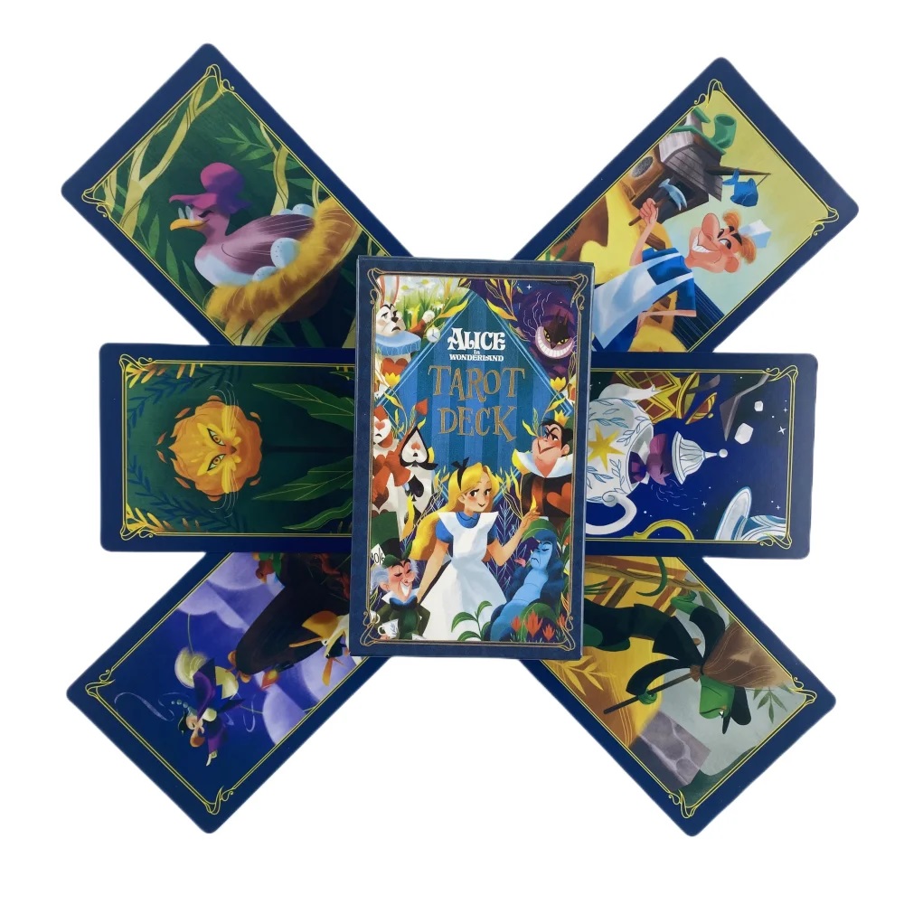 Party Games Alice In Wonderland - Alice in Wonderland Tarot Deck Kaart