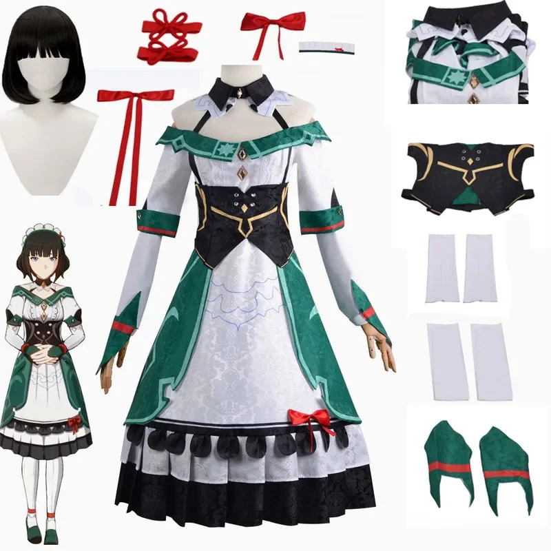 Party Games Youtube - 2026 Genshin Impact Katheryne Cosplay Kostuum