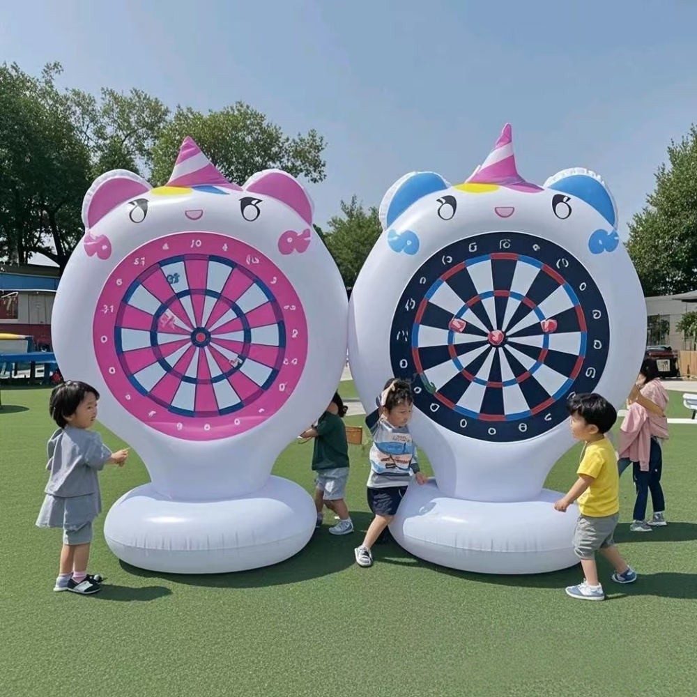 Party Games Easter For Kids - Opblaasbare Eenhoorn Gooien Spel Doel Kleverige