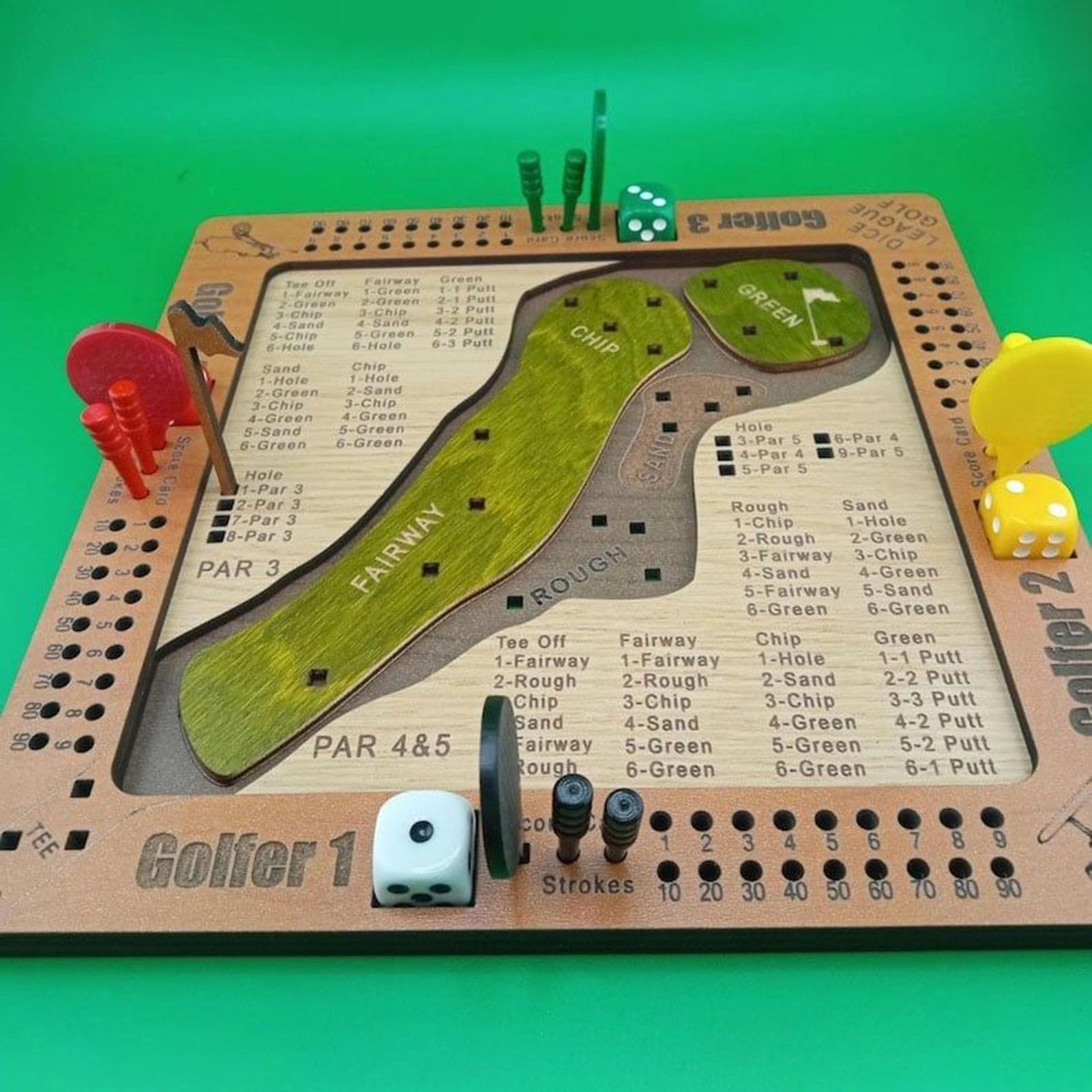 Golfdobbelspel Houten uitdagen - Party Games Adults Indoor recensie en prijs