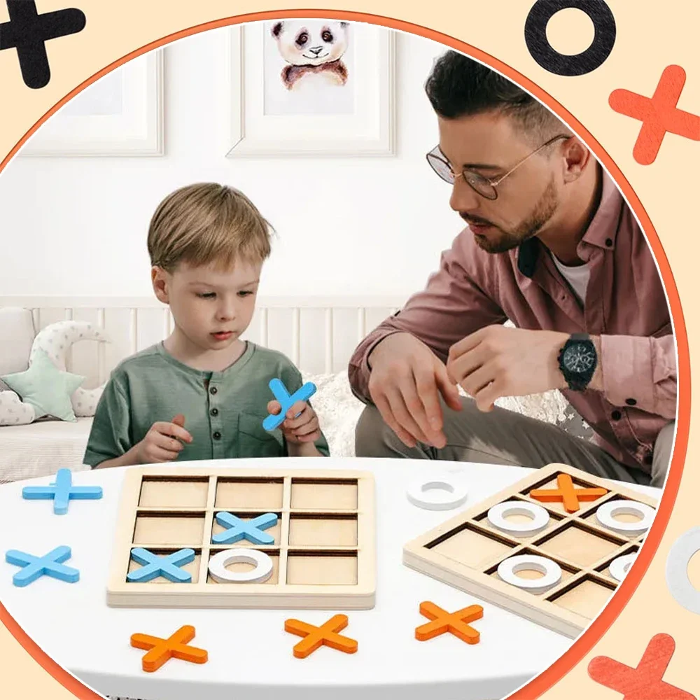 Houten XO Tic Tac Toe Game Min - Party Games Kids Indoor recensie en prijs