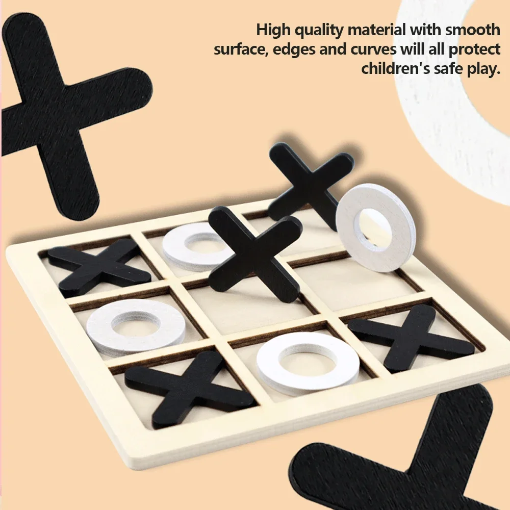 Houten XO Tic Tac Toe Game Min - Party Games Kids Indoor recensie en prijs