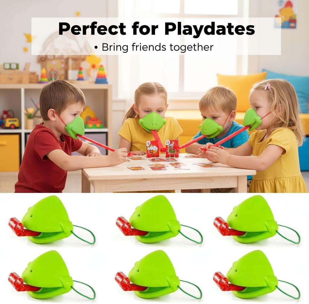 6-set kameleon tongschietspel, - Party Games Easter For Kids recensie en prijs