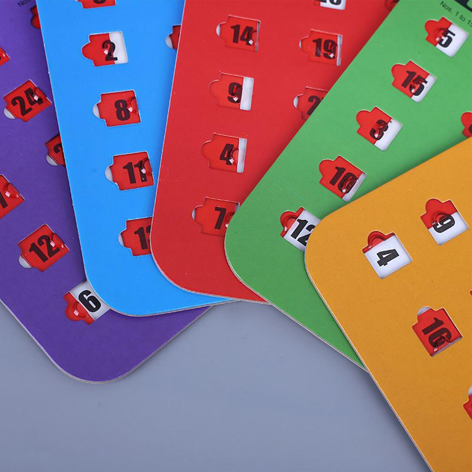 5 stuks schuifbare bingokaarte - Party Games School recensie en prijs
