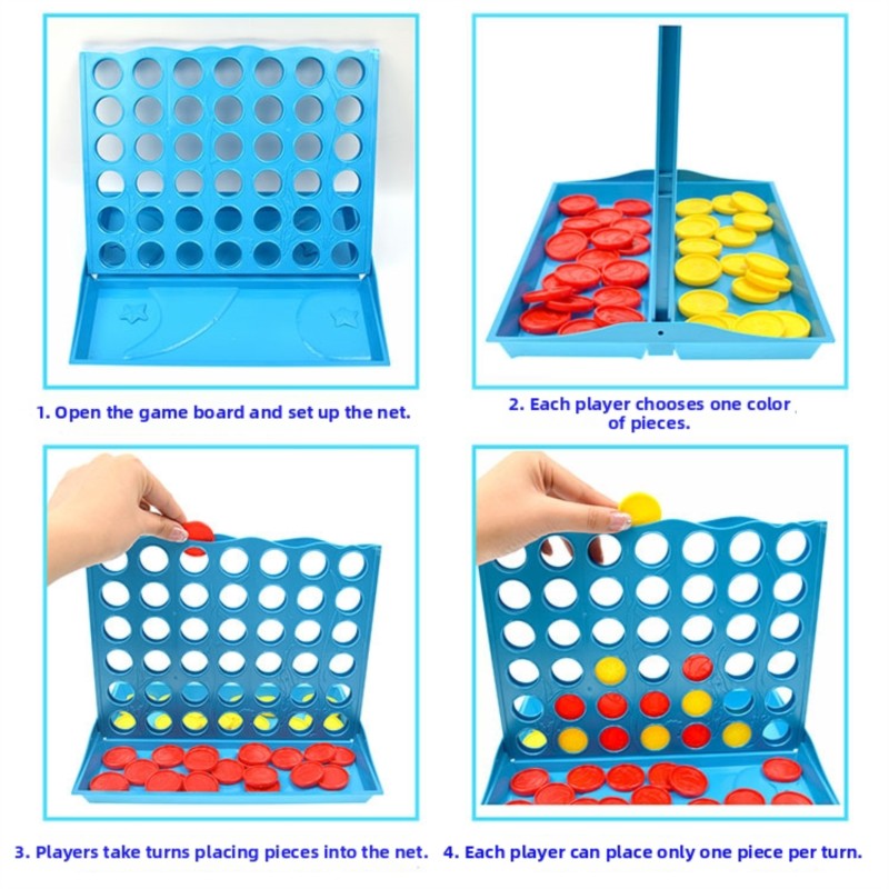 3D Vier-op-een-rij bordspel vo - Party Games Kids Indoor recensie en prijs