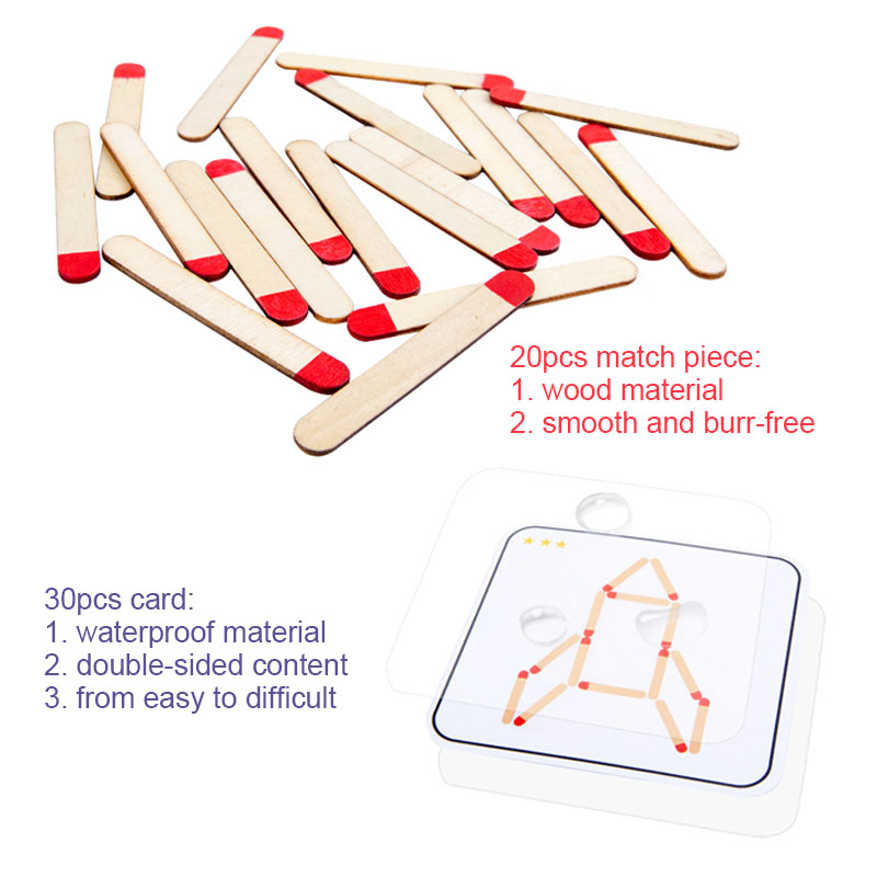 Montessori Matches Puzzels Spe - Party Games Kids Indoor recensie en prijs