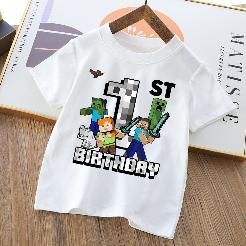 Cartoon schattig Minecrafted T - Party Games Adult Birthday recensie en prijs