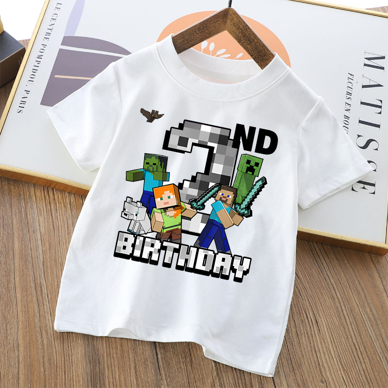 Cartoon schattig Minecrafted T - Party Games Adult Birthday recensie en prijs