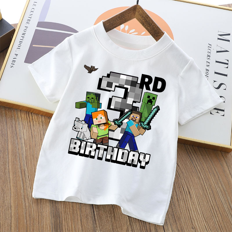 Cartoon schattig Minecrafted T - Party Games Adult Birthday recensie en prijs