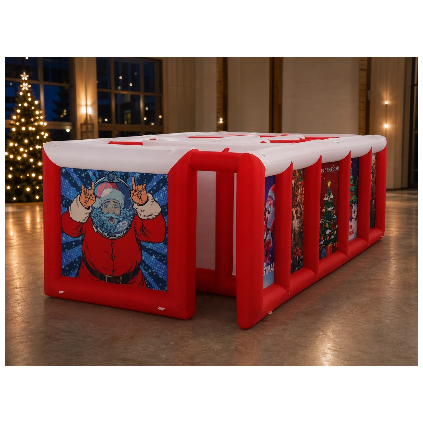 Grote rood-witte opblaasbare d - Party Games Kids Outdoor recensie en prijs